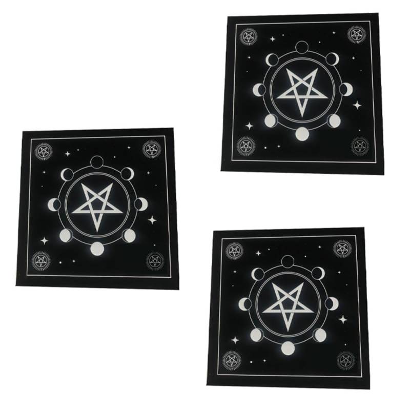Tdkjfoutr Typ B Tarot-Tischdecke, Samtmatte, Fünfzackige Stern-Tischdecke, Schönes Muster, Tischdecke, Langlebig, Einfach zu Verwenden von Tdkjfoutr