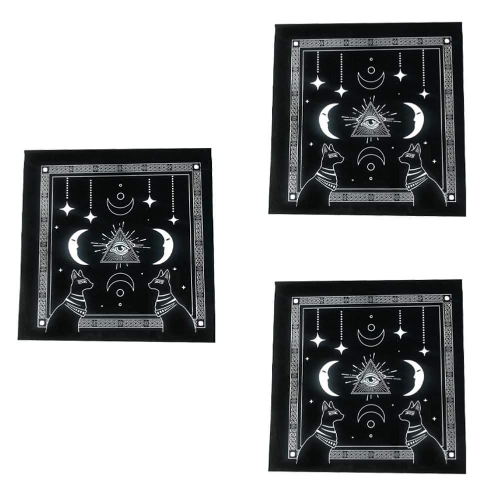 Tdkjfoutr Typ C Tarot-Tischdecke, Samtmatte, Fünfzackige Stern-Tischdecke, Schönes Muster, Tischdecke, Einfach zu Verwenden von Tdkjfoutr