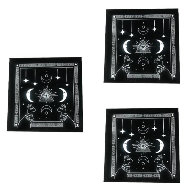 Tdkjfoutr Typ C Tarot-Tischdecke, Samtmatte, Fünfzackige Stern-Tischdecke, Schönes Muster, Tischdecke, Einfach zu Verwenden von Tdkjfoutr