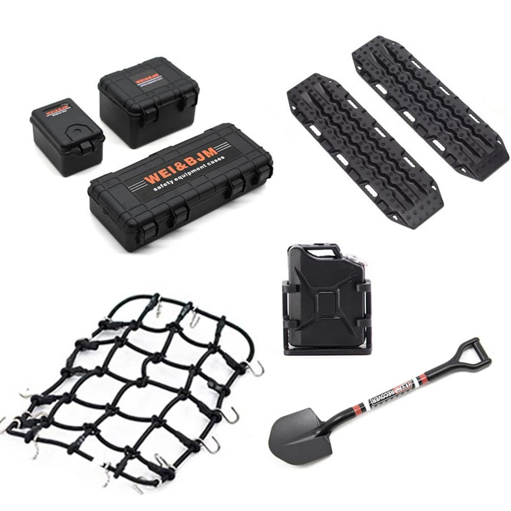 Tdkjfoutr Universal 8 Teile/Satz Simulierte Dekoration Koffer Gepäcknetz Schaufel für TRX4 SCX10 90046 1/10 RC Auto Ersatzzubehör Orange Tdkjfoutr Universal 8 Teile/Satz Simulierte Dekoration Koffer Gepäcknetz Schaufel für TRX4 SCX10 90046 1/10 RC Auto Ersatzzubehör Orange von Tdkjfoutr