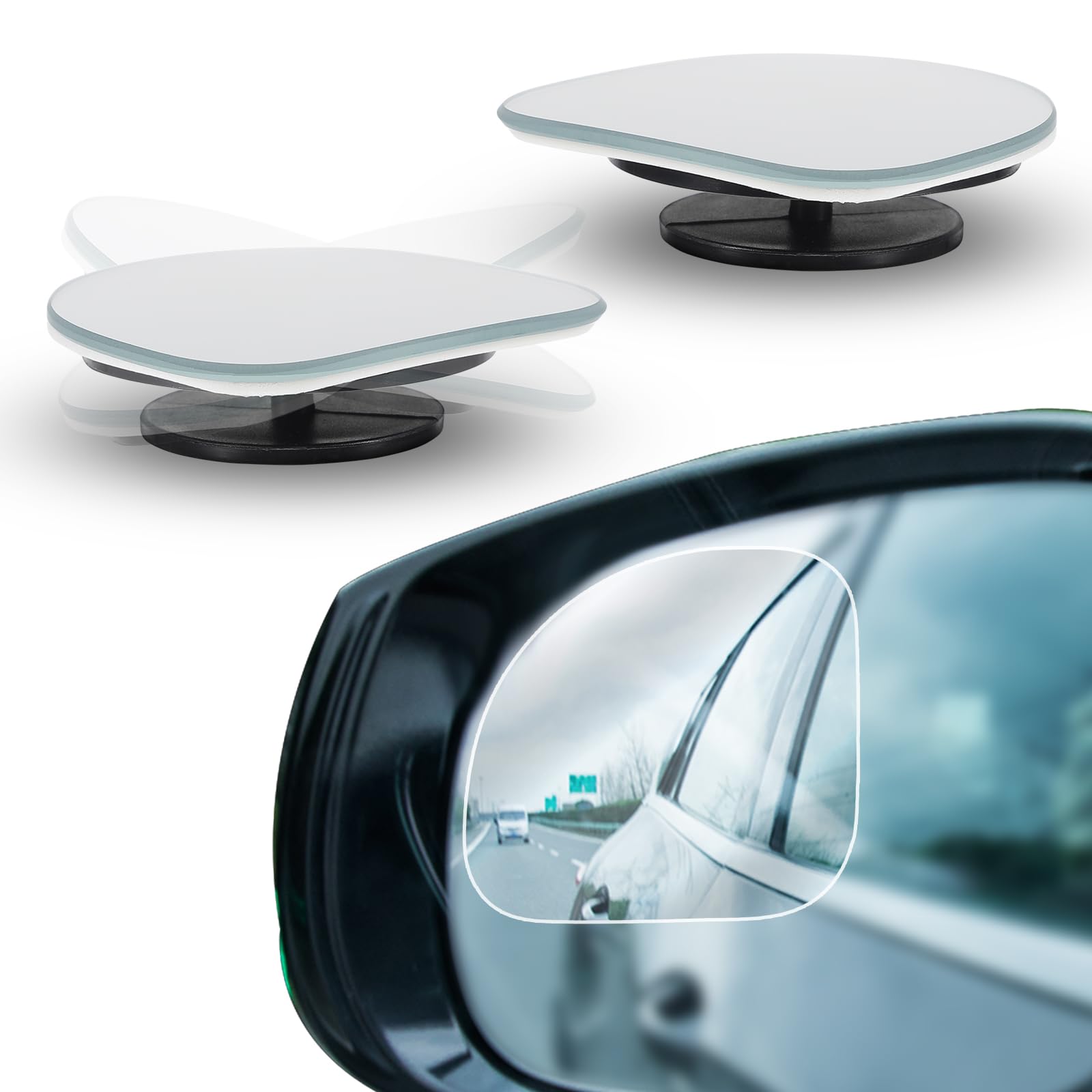2 Stück Tote Winkel Spiegel, Selbstklebend Toter-Winkel-Spiegel Für Alle Arten Von Fahrzeugen, Zusatzspiegel Auto Außen, 360° Rotate Einstellbare Blind Spot Mirrors For Cars 2 Stück Tote Winkel Spiegel, Selbstklebend Toter-Winkel-Spiegel Für Alle Arten Von Fahrzeugen, Zusatzspiegel Auto Außen, 360° Rotate Einstellbare Blind Spot Mirrors For Cars von Teaaha
