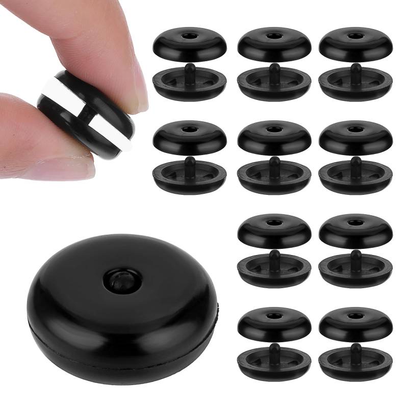 Teaaha 12 Sets Sicherheitsgurt Stopper, Universeller Sicherheitsgurt Clip Knopf, Rutschfeste Anschnallhilfe, Robust Und Langlebig Autogurt-Schnallenhalter, Gurt Stecker Für Auto, Suv(Schwarz) von Teaaha