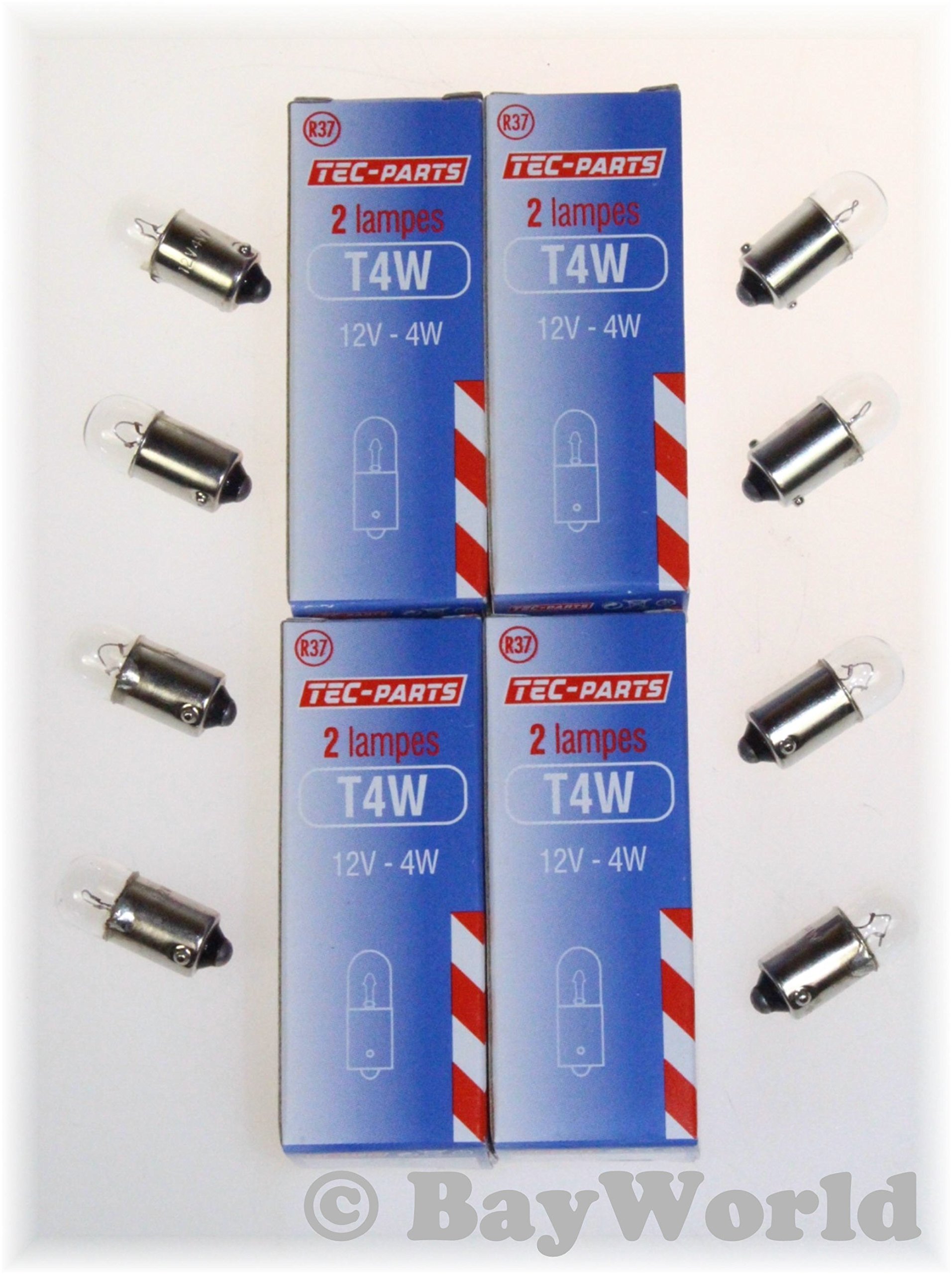 4Set=8St. Birne T4W 12V T8.5 BA9S Glühlampe 12937 TEC-PARTS Innenraumbeleuchtung 4Set=8St. Birne T4W 12V T8.5 BA9S Glühlampe 12937 TEC-PARTS Innenraumbeleuchtung von TecParts