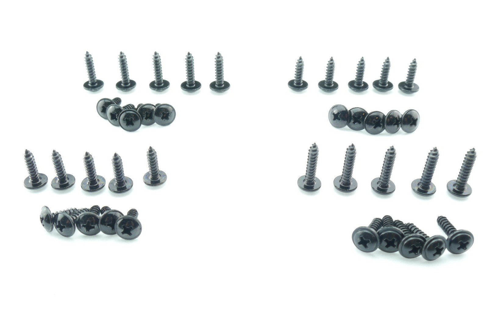 Tech-Parts-Koeln 40 Schrauben Verkleidung Set M4 M5 Roller Quad Motorrad Satz 4mm 5mm Kreuz schwarz Tech-Parts-Koeln 40 Schrauben Verkleidung Set M4 M5 Roller Quad Motorrad Satz 4mm 5mm Kreuz schwarz von Tech-Parts-Koeln