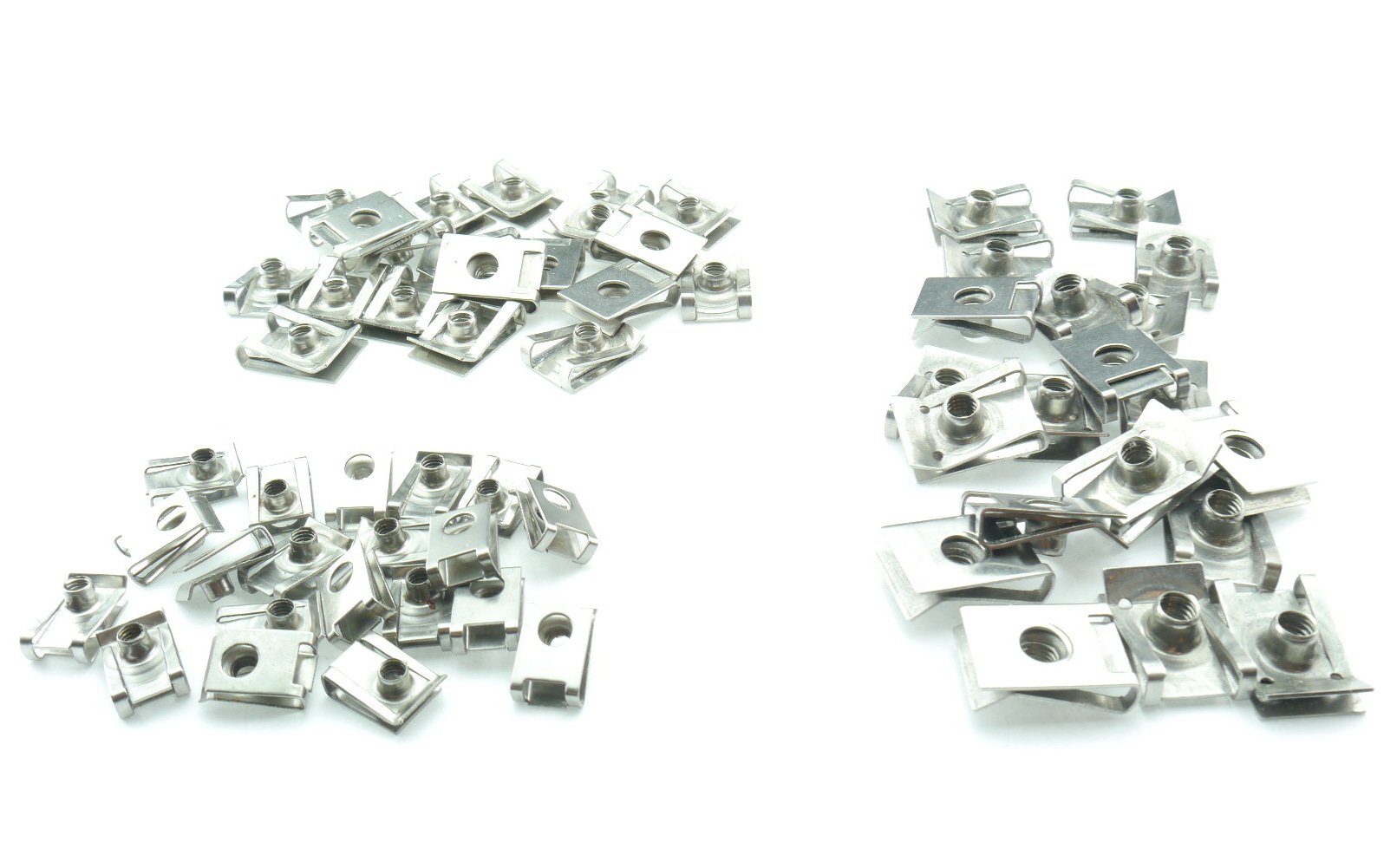 Tech-Parts-Koeln 60 Blechmuttern Verkleidungsclips Clip Schnappmutter M4 M5 M6 Metrische Gewinde rostfreier Edelstahl A2 von Homry