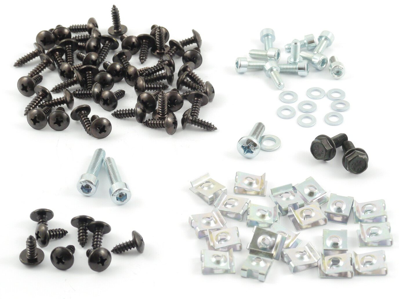 Tech-Parts-Koeln Kompletter Satz Verkleidungsschrauben + Clipse Yamaha Aerox Mbk Nitro - 99 Teile, schwarz Tech-Parts-Koeln Kompletter Satz Verkleidungsschrauben + Clipse Yamaha Aerox Mbk Nitro - 99 Teile, schwarz von Tech-Parts-Koeln