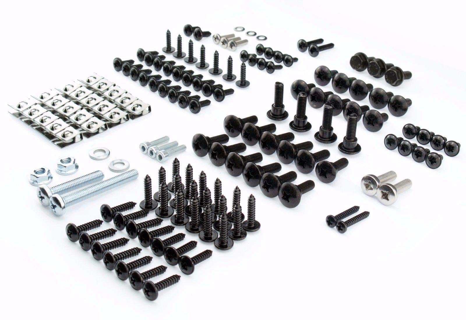 Tech-Parts-Koeln Mega Set Verkleidungsschrauben Piaggio NRG Power Schrauben + Clipse 145 Teile! von Tech-Parts-Koeln