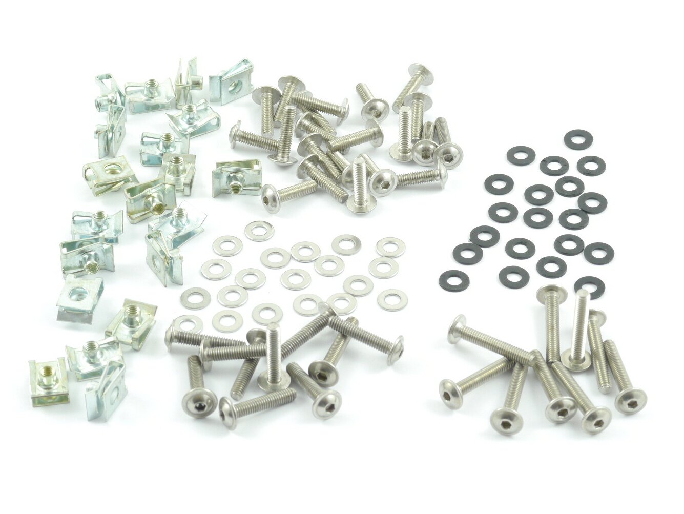 Tech-Parts-Koeln Motorrad Verkleidungsschrauben + Klemmen/Clips M4 Schrauben Set - 100 Teile Tech-Parts-Koeln Motorrad Verkleidungsschrauben + Klemmen/Clips M4 Schrauben Set - 100 Teile von Tech-Parts-Koeln