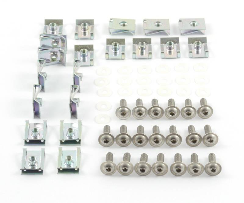 Tech-Parts-Koeln Motorrad Verkleidungsschrauben + Klemmen/Clips M5 Schrauben - 5x16mm 60 Teile von Tech-Parts-Koeln