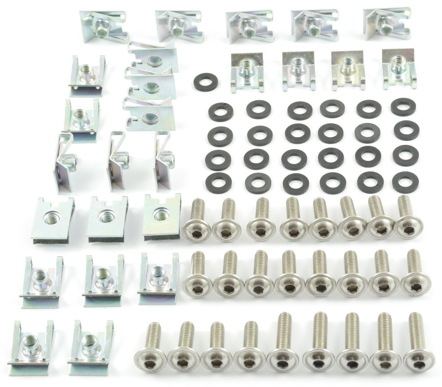 Tech-Parts-Koeln Motorrad Verkleidungsschrauben + Klemmen/Clips M6 Schrauben 6mm Set - 70 Teile Tech-Parts-Koeln Motorrad Verkleidungsschrauben + Klemmen/Clips M6 Schrauben 6mm Set - 70 Teile von Tech-Parts-Koeln
