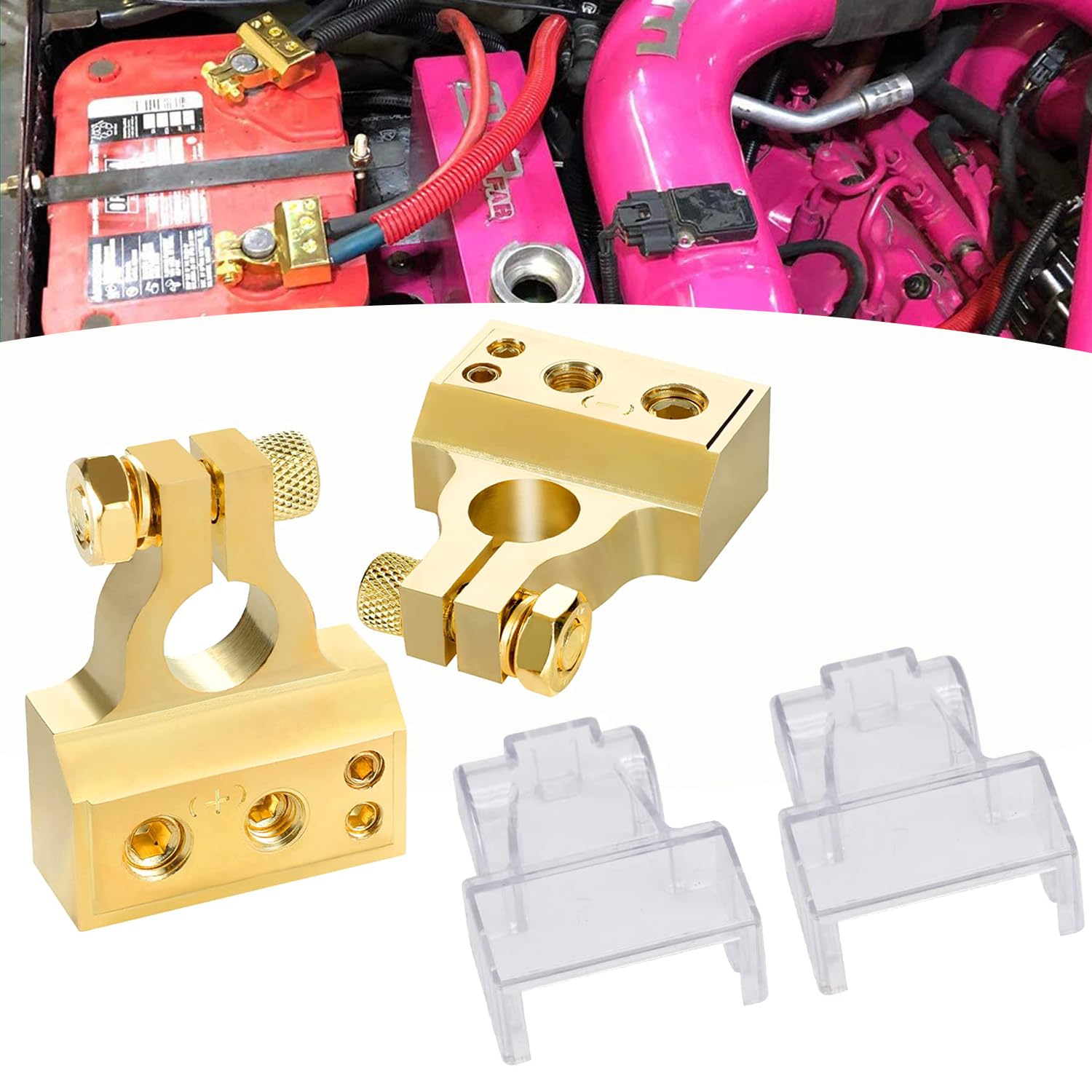 2 Stk Schwerlast Batterieklemmen Polklemmen Korrosionsbeständige Zinklegierung Autobatterie Terminal Klemme Positiv und Negativ Battery Terminal Anschlussstecker mit Staubdichtsdeckung 2 Stk Schwerlast Batterieklemmen Polklemmen Korrosionsbeständige Zinklegierung Autobatterie Terminal Klemme Positiv und Negativ Battery Terminal Anschlussstecker mit Staubdichtsdeckung von Techfection