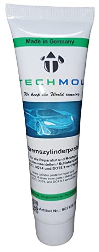 Techmol Bremszylinderpaste Paste Schiebehülsen Tube 50g DOT3, DOT4, DOT 5.1 beständig von Techmol