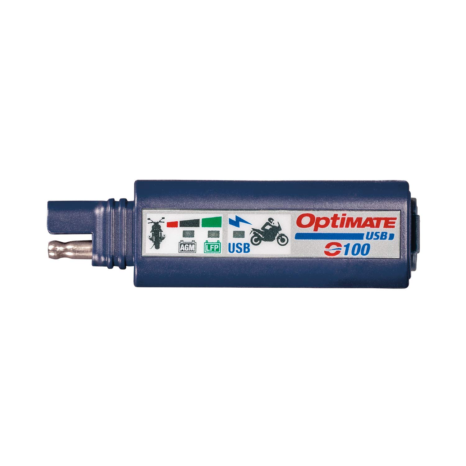 TecMate OptiMATE USB O-100, Kombination 2400mA USB Ladegerät und 3-LED-Batteriemonitor, mit Fahrzeugbatterieschutz. von Tecmate