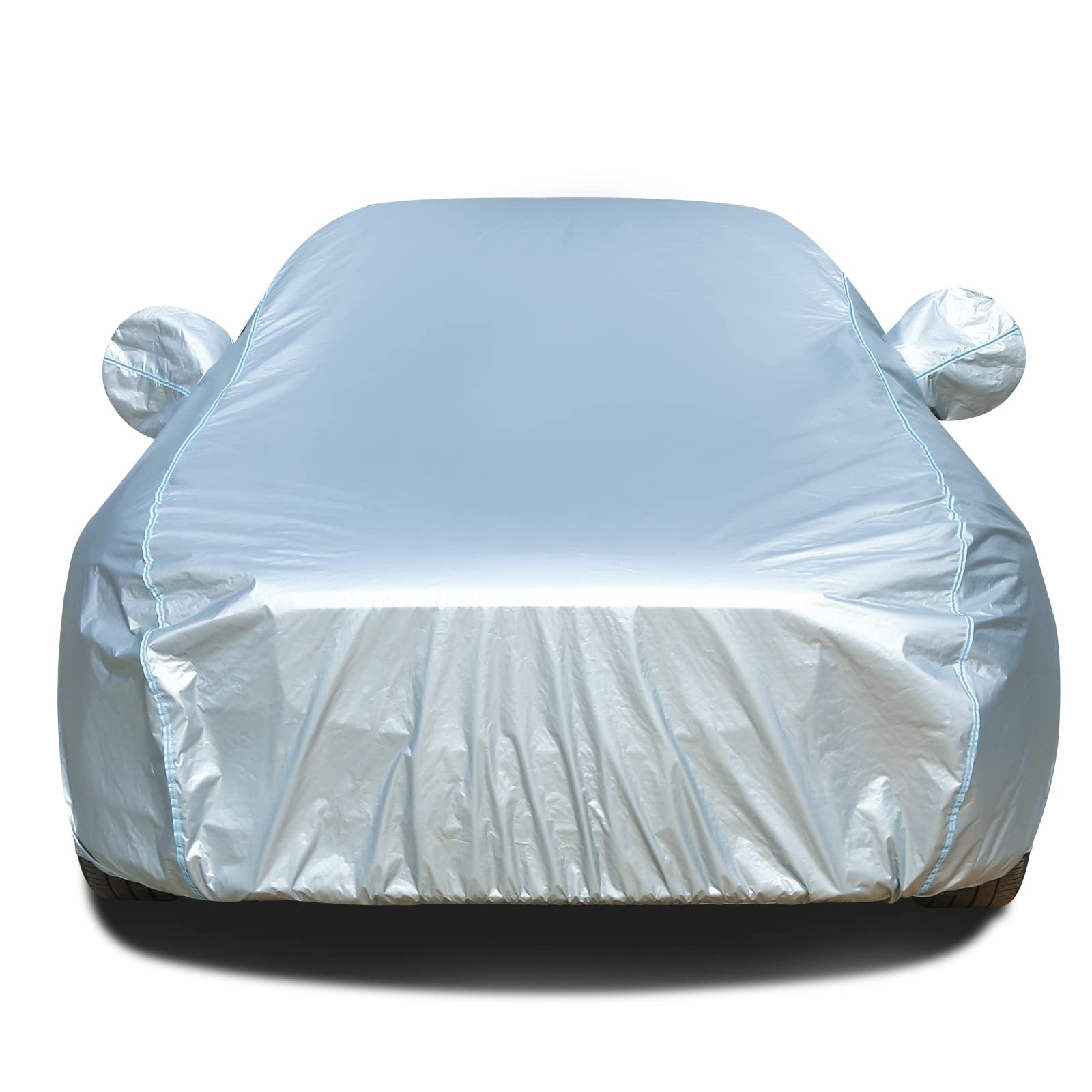 Tecoom Autoabdeckung, wasserdicht, für jedes Wetter, komplette Autoabdeckungen mit Reißverschluss und Schloss, Winddicht, Regen, Schnee, Sonne, UV-Hagelschutz, Outdoor-Autoabdeckungen für Autos, Tecoom Autoabdeckung, wasserdicht, für jedes Wetter, komplette Autoabdeckungen mit Reißverschluss und Schloss, Winddicht, Regen, Schnee, Sonne, UV-Hagelschutz, Outdoor-Autoabdeckungen für Autos, von Tecoom