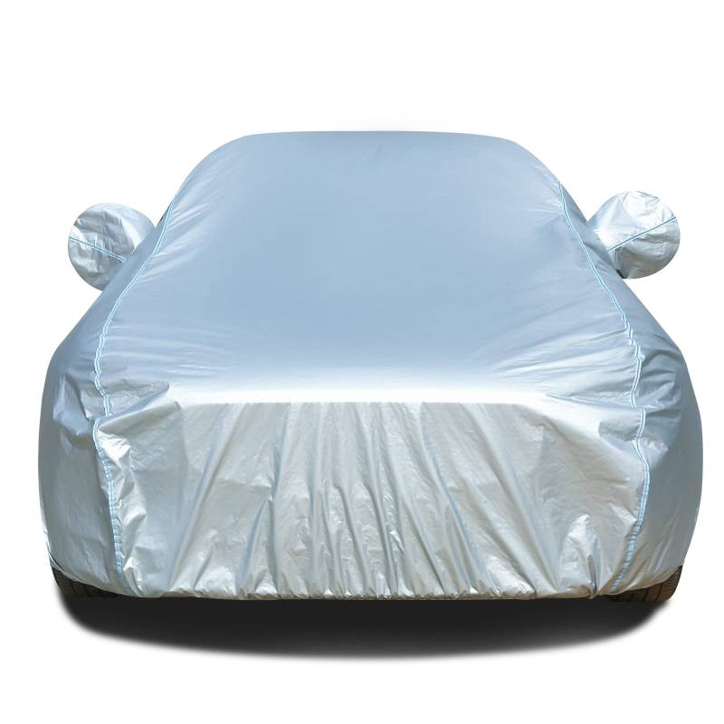 Tecoom Autoabdeckung, wasserdicht, für jedes Wetter, komplette Autoabdeckungen mit Reißverschluss und Schloss, Winddicht, Regen, Schnee, Sonne, UV-Hagelschutz, Outdoor-Autoabdeckungen für Autos, von Tecoom