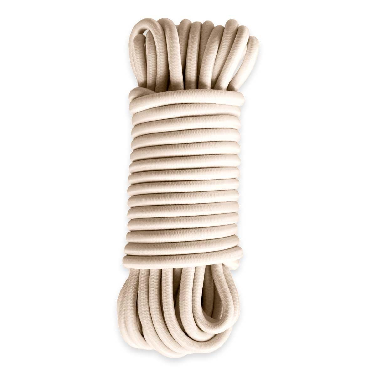 Elastisches Gummiseil Elfenbein 15 Meter - Qualität PRO TECPLAST 9SW - Spannseil für Planen mit einem Durchmesser von 9 mm Elastisches Gummiseil Elfenbein 15 Meter - Qualität PRO TECPLAST 9SW - Spannseil für Planen mit einem Durchmesser von 9 mm von Tecplast