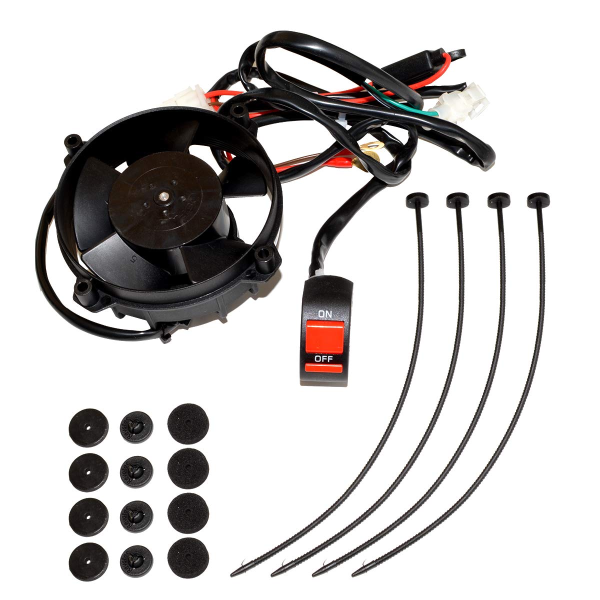 LÜFTER VENTILATOR UNIVERSAL SET 2+4 TAKT MIT SCHALTER passend für ALLE ENDUROS KTM HUSABERG HUSQVARNA LÜFTER VENTILATOR UNIVERSAL SET 2+4 TAKT MIT SCHALTER passend für ALLE ENDUROS KTM HUSABERG HUSQVARNA von Tecwo