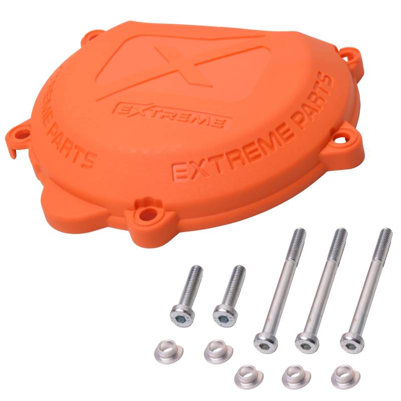 Schützen Sie Ihren Kupplungsdeckel mit diesem Kupplungsschutz für die Modelle EXC 300, SX 250, XC-W 250, XC 250 und XC 300 aus den Jahren 2012 bis 07/2016 (Orange) von Tecwo