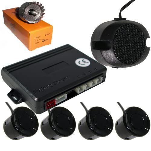 Tecwo Einparkhilfe 4 Sensoren mit Lautsprecher (schwarz)(deutsch) von Tecwo