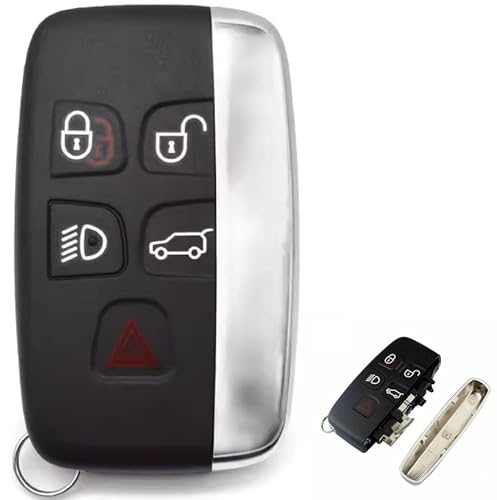 Tedkine Funk Schlüssel Gehäuse für Land Rover Discovery Sport Range Rover Sport Evoque Freelander Jaguar von Tedkine