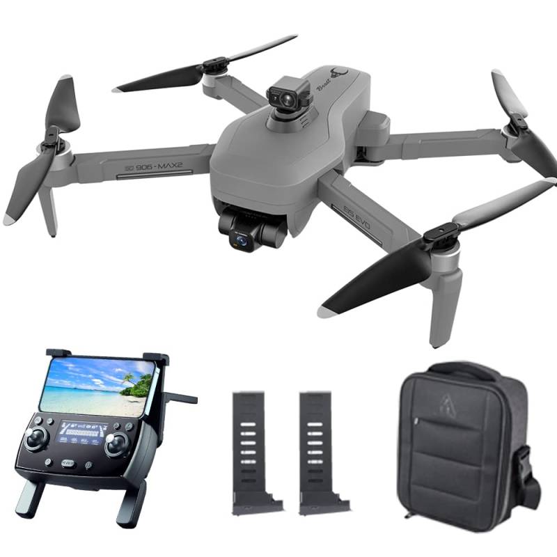 ZLL SG906 MAX2 GPS Drohne mit Kamera EIS 4K HD, 4km Kontrollabstand, 360 Grad Laser Hindernis Vermeidung, 3-Achsen Gimbal, FPV Professioneller RC Quadcopter, 2 Batterien von Teeggi