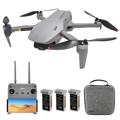 Teeggi Faith2 Mini Drohne mit 4K Kamera HD, Wiegt nur 239 Gramm, 3-Achsen Bürstenloser Gimbal, 3km Bildübertragungsentfernung, 26 Mins Flugzeit, Automatische GPS Rückkehr RC Dron, 3 Batterien von Teeggi