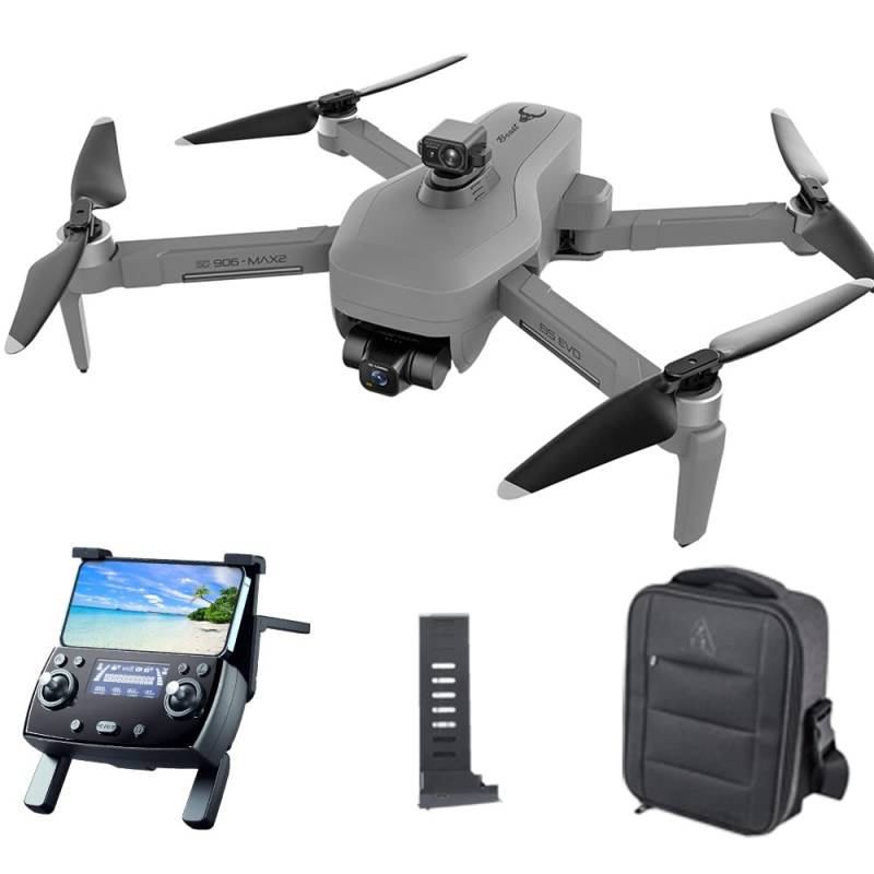 ZLL SG906 MAX2 GPS Drohne mit Kamera EIS 4K HD, 4km Kontrollabstand, 360 Grad Laser Hindernis Vermeidung, 3-Achsen Gimbal, FPV Professioneller RC Quadcopter, 1 Batterie von Teeggi