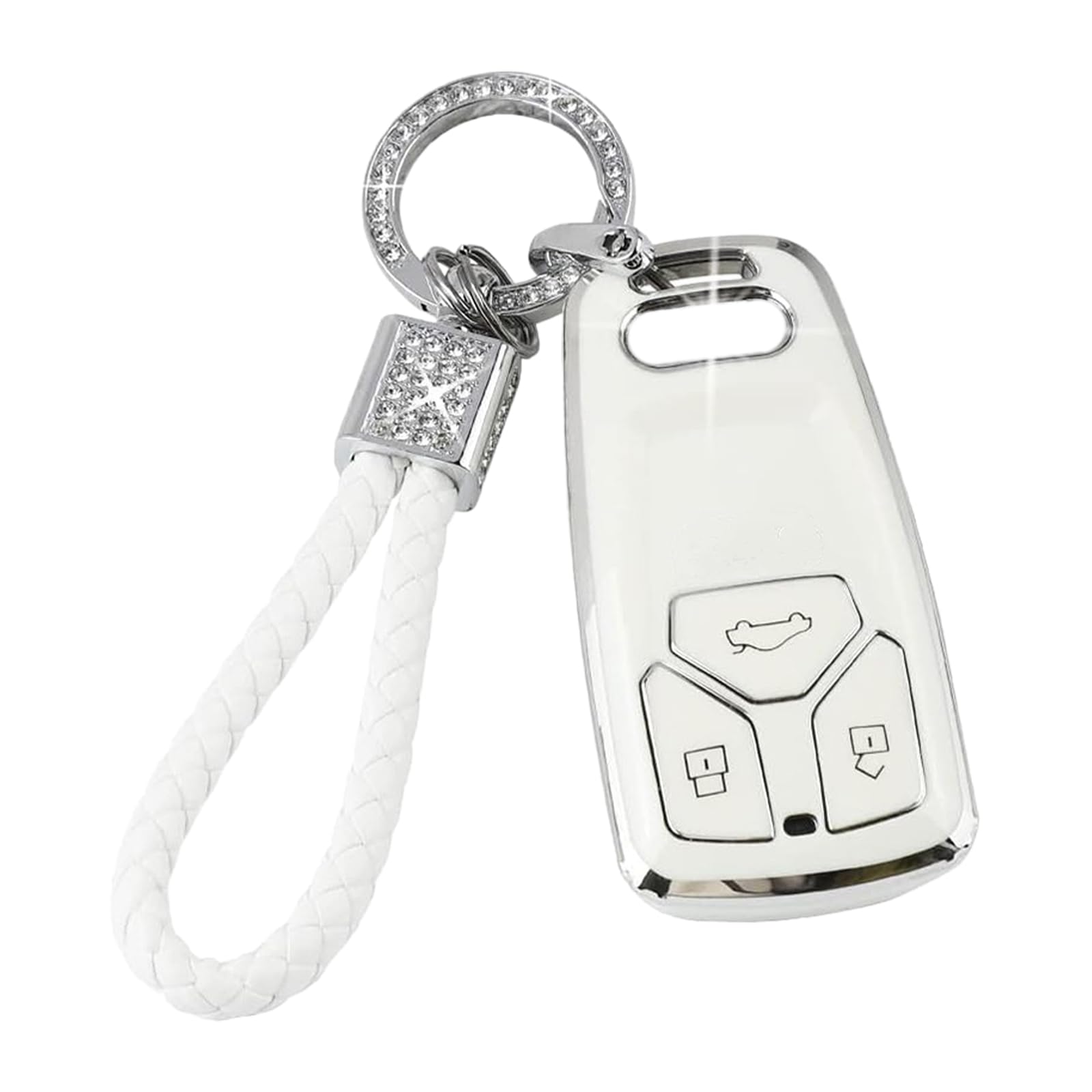 Teenpull Schlüsselhülle mit Schlüsselanhänger Passt für Audi A4 S4 RS4 B9 A5 F5 S5 RS5 A6 A7 C8 A8 S8 D5 Q2 Q5 SQ5 Q7 SQ7 TT Schlüssel hülle mit Bling Schlüsselanhänger Auto Zubehör Teenpull Schlüsselhülle mit Schlüsselanhänger Passt für Audi A4 S4 RS4 B9 A5 F5 S5 RS5 A6 A7 C8 A8 S8 D5 Q2 Q5 SQ5 Q7 SQ7 TT Schlüssel hülle mit Bling Schlüsselanhänger Auto Zubehör von Teenpull
