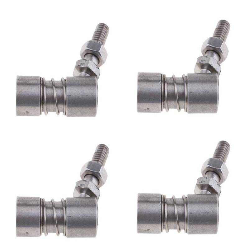 4 Stück 1/4 Zoll 6 mm Boot Gasgriff Kugelgelenk Spurstange Gestänge Ende 304 Edelstahl von Teesea
