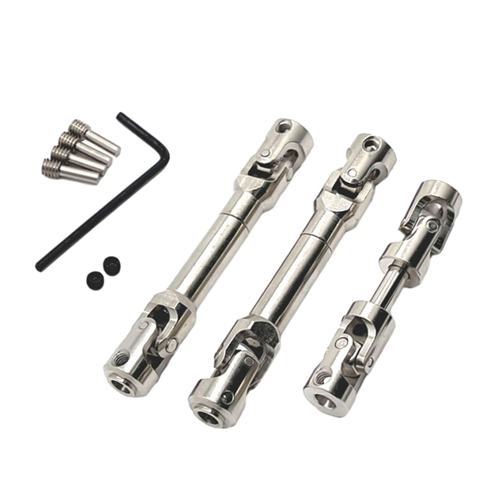 Teesea 3 Stück Metall-Antriebswelle Universal Antriebswelle für G500 MN128 MN86 Maßstab 1:12 RC Crawler Truck Upgrade Teile Teesea 3 Stück Metall-Antriebswelle Universal Antriebswelle für G500 MN128 MN86 Maßstab 1:12 RC Crawler Truck Upgrade Teile von Teesea