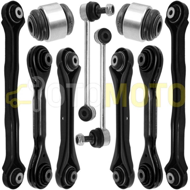 Querlenker Satz hinten passend für BMW 1 E81 E82 E88 E87 Querlenker, Traggelenk, Koppelstange 10 Teilig von Teilex Germany