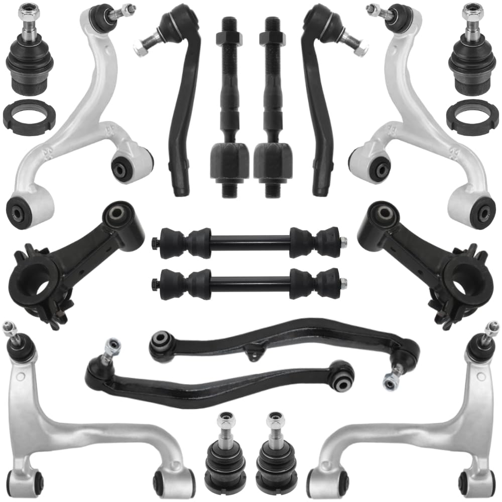 Teilex Germany Querlenker Satz hinten für MERCEDES ML W163, 18-teilig, Legierter Stahl, Fahrzeuglenker, Control Arm von Teilex Germany