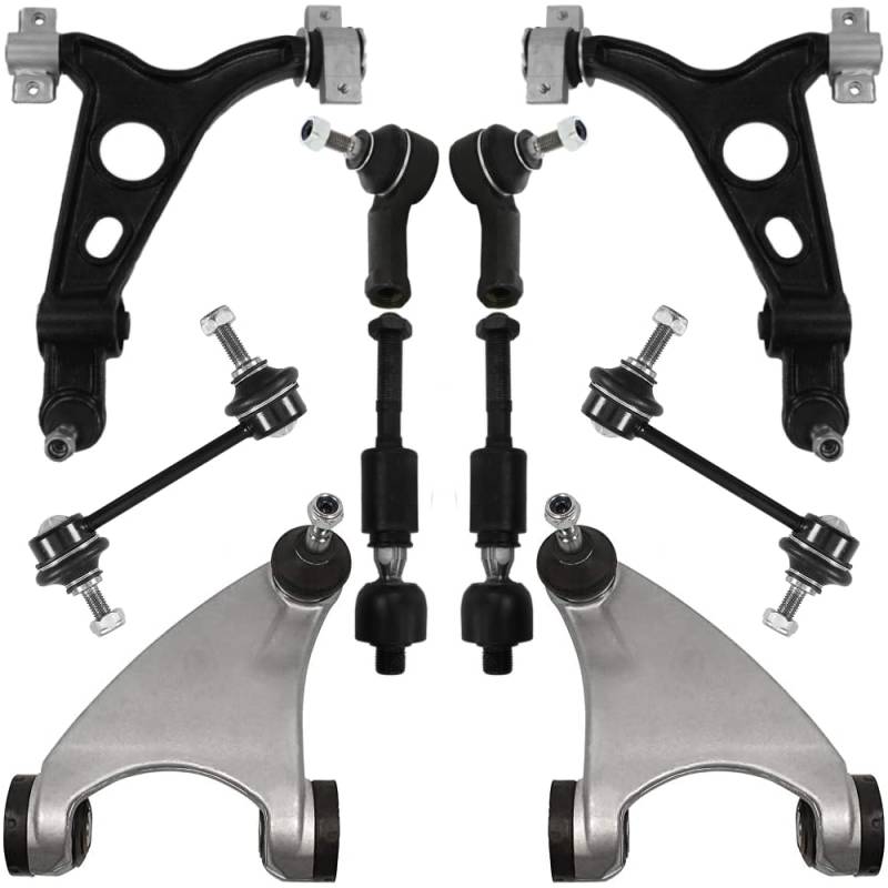Teilex Germany Querlenker Satz vorne für ALFA ROMEO 147 156 GT, 10-teilig, Legierter Stahl, Querlenker, Traggelenk, Koppelstange von Teilex Germany