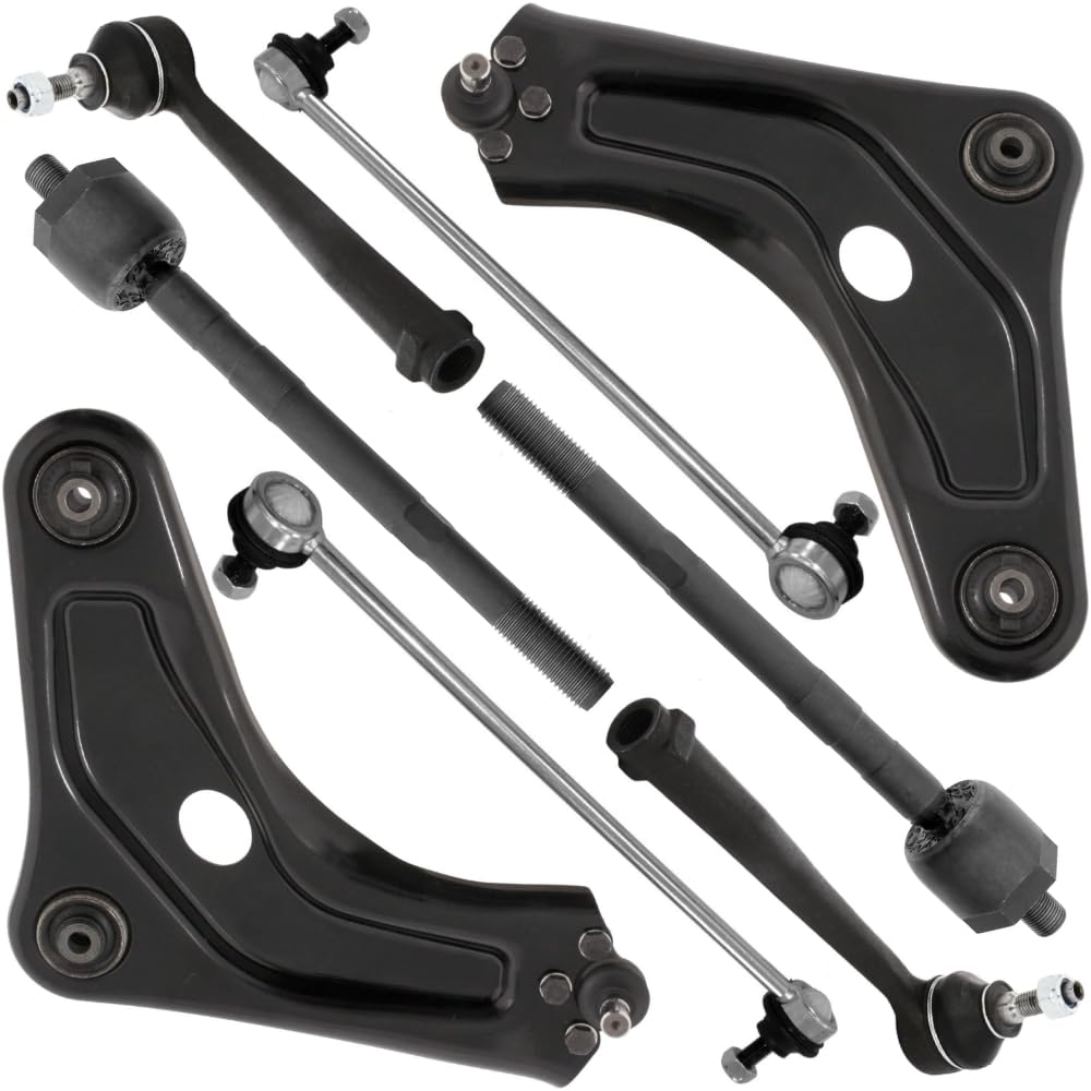 Querlenker Satz vorne passend für PEUGEOT 207 Querlenker, Traggelenk, Koppelstange 8 Teilig von Teilex Germany