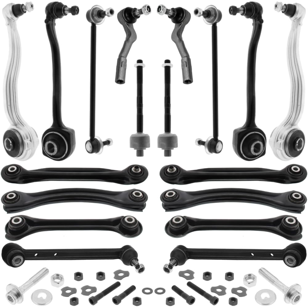 Querlenker Satz vorne und hinten passend für MERCEDES C KLASSE W203 S203 Querlenker, Traggelenk, Koppelstange 18 Teilig Querlenker Satz vorne und hinten passend für MERCEDES C KLASSE W203 S203 Querlenker, Traggelenk, Koppelstange 18 Teilig von Teilex Germany