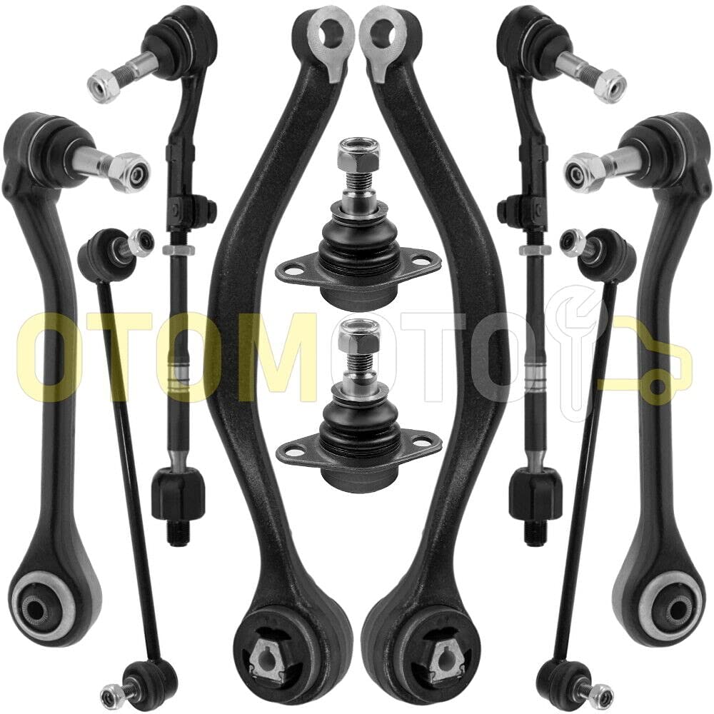 Querlenker Set vorne kompatibel mit BMW 3 E90 E91 E92 XD XI XDRIVE X-DRIVE Dreieck Kugelgelenk Spurstange 12-teilig von Teilex Germany