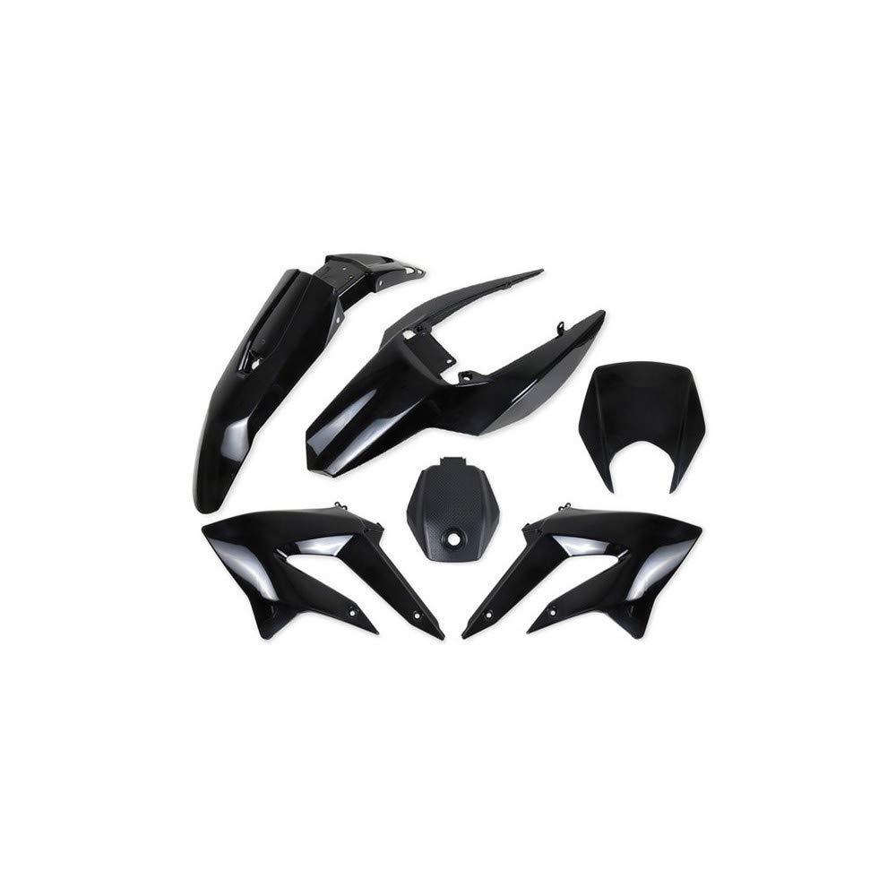 Teknix Karosserie Derbi Senda Verkleidung, Schwarz, 6-teilig Teknix Karosserie Derbi Senda Verkleidung, Schwarz, 6-teilig von Teknix