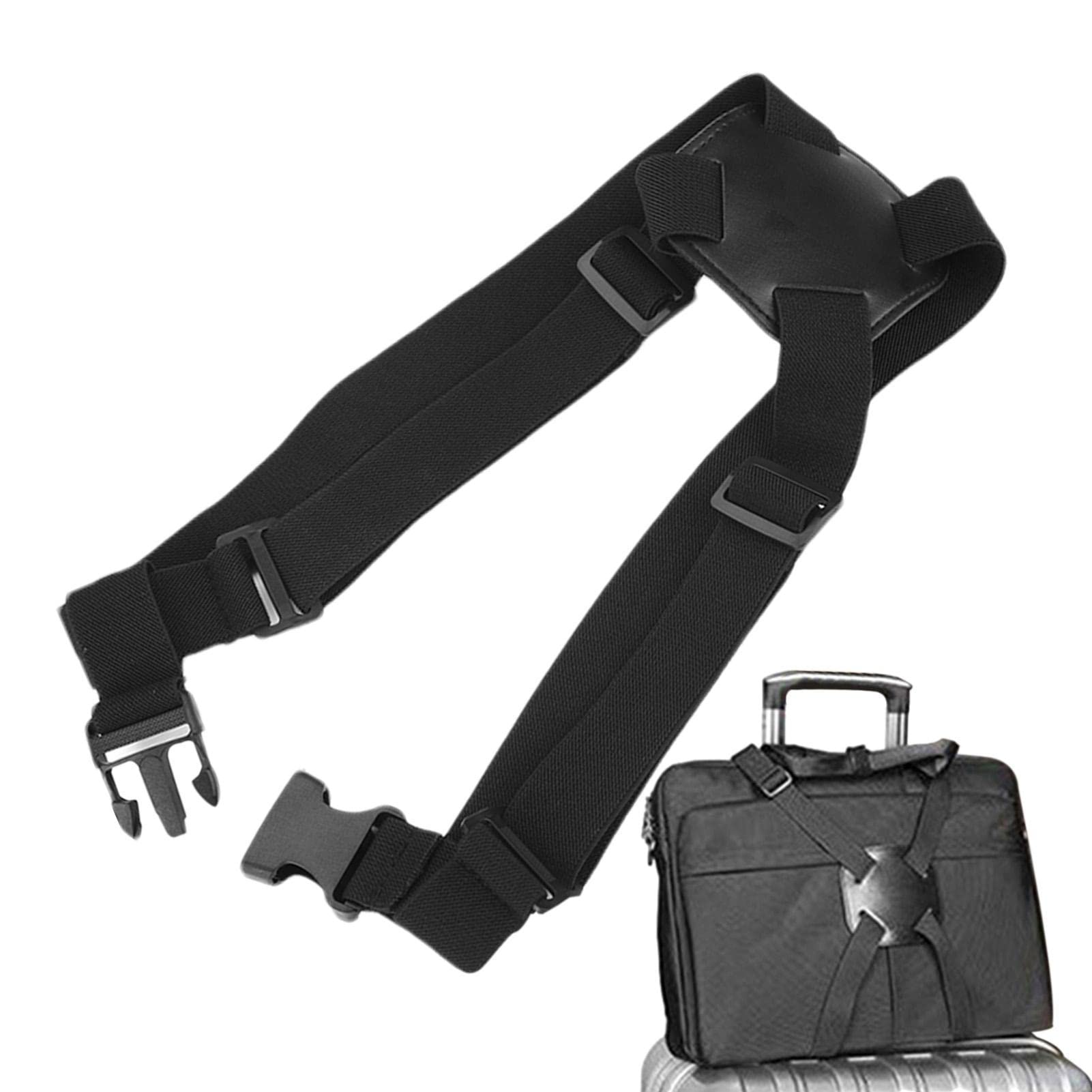 Taschengurt für Gepäck – elastischer Befestigungsgurt zum Hinzufügen einer Tasche, Befestigungsband, -Gurt, Gepäckgürtel für Urlaub und Reisen Teksome von Teksome