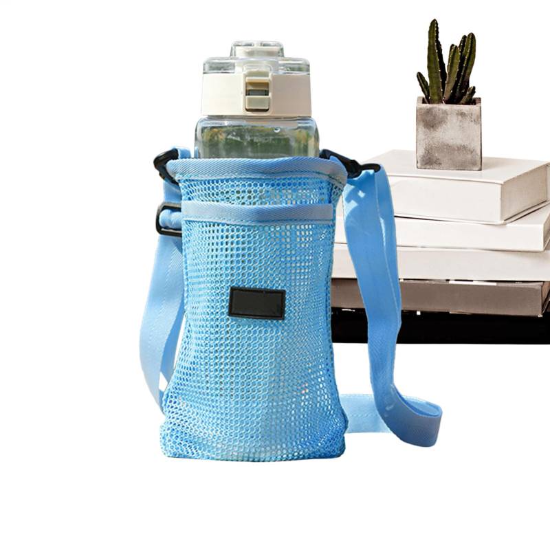 Teksome Flaschenhalter Mit Tragegurt - Flaschenhaltertasche Umhängetasche - Leichtes Verstellbares Trageset Mit Modernem Design Für Wanderungen, Reisen, Camping, Jogging Und Spaziergänge von Teksome