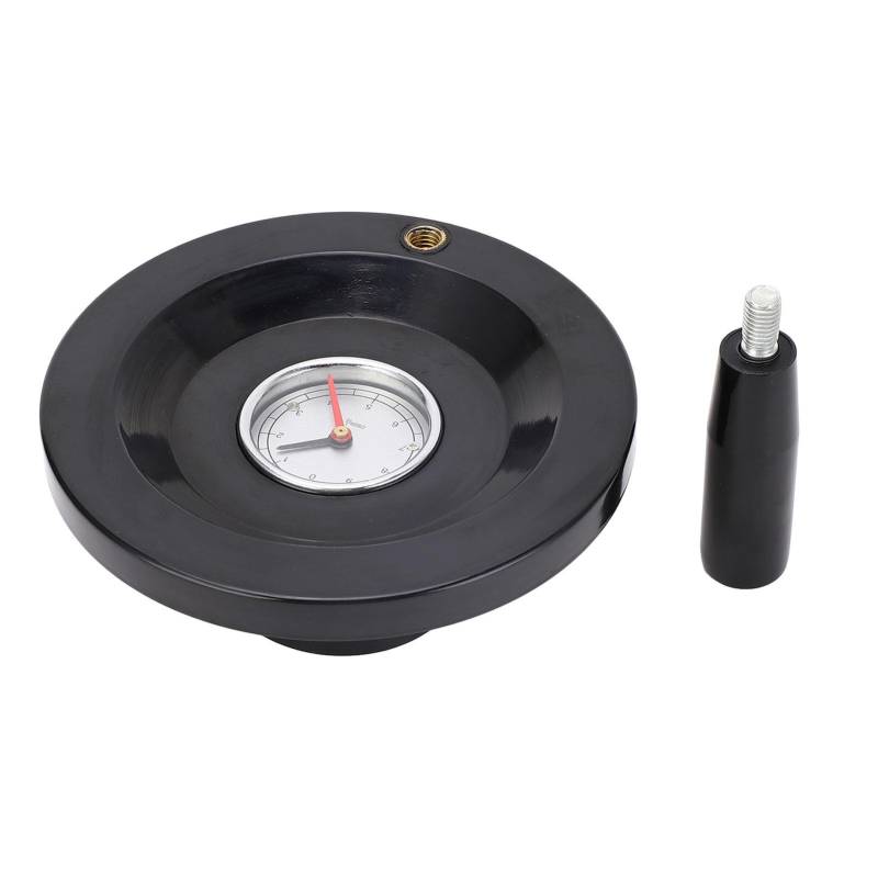 Handrad, 160mm Alu-Drehrad mit abnehmbarem Griff, Präzisions-Handrad für Maschinen, 16mm Bohrung, 0-9 Skala - Für Glas-, Lebensmittel- & Druckgussmaschinen von Telituny