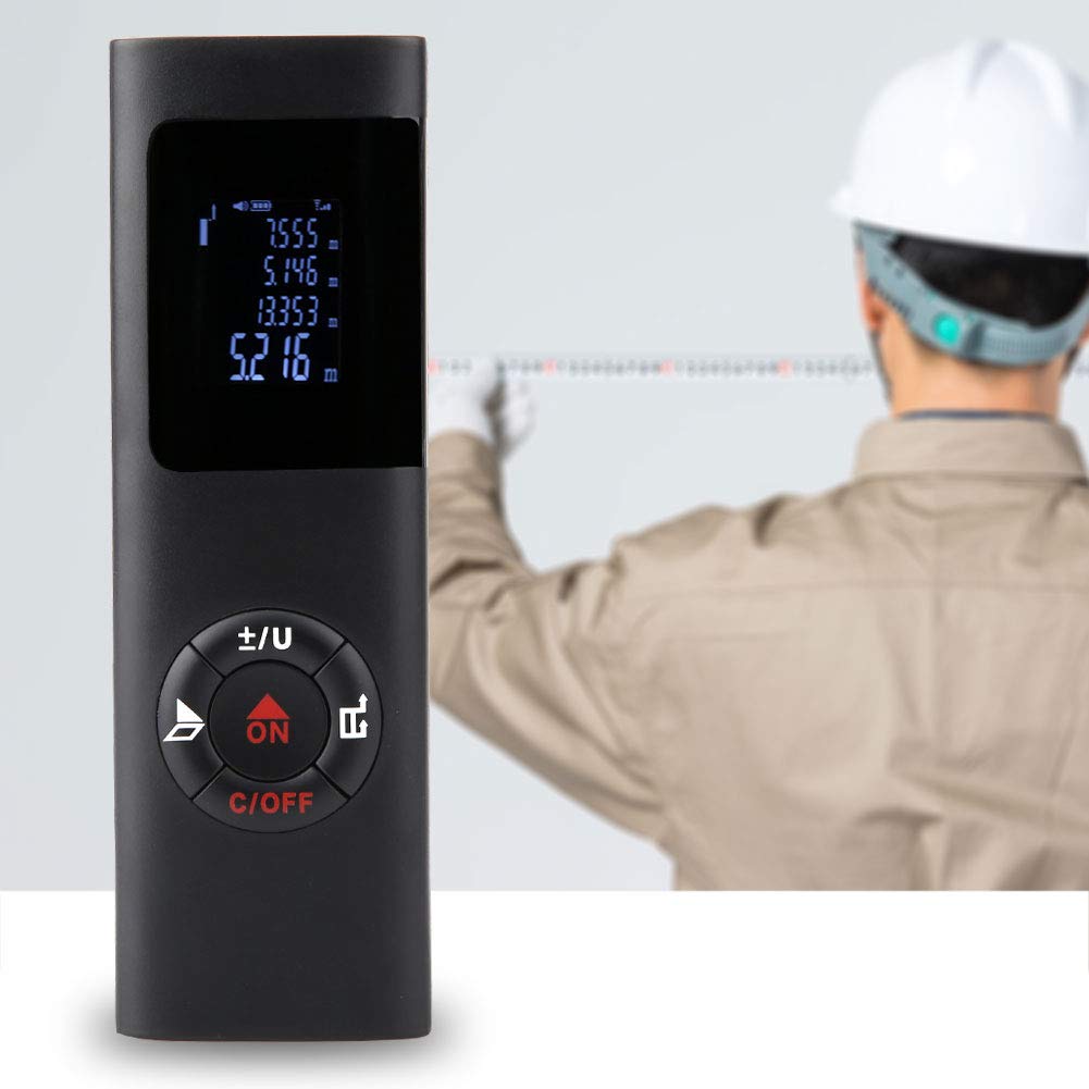 Telituny Entfernungsmesser JQ40 Digitaler tragbarer Mini-Laserentfernungsflächen-Volumenmesser Tragbarer Entfernungsmesser für die Hausbauindustrie Wohnlager 40M Telituny Entfernungsmesser JQ40 Digitaler tragbarer Mini-Laserentfernungsflächen-Volumenmesser Tragbarer Entfernungsmesser für die Hausbauindustrie Wohnlager 40M von Telituny