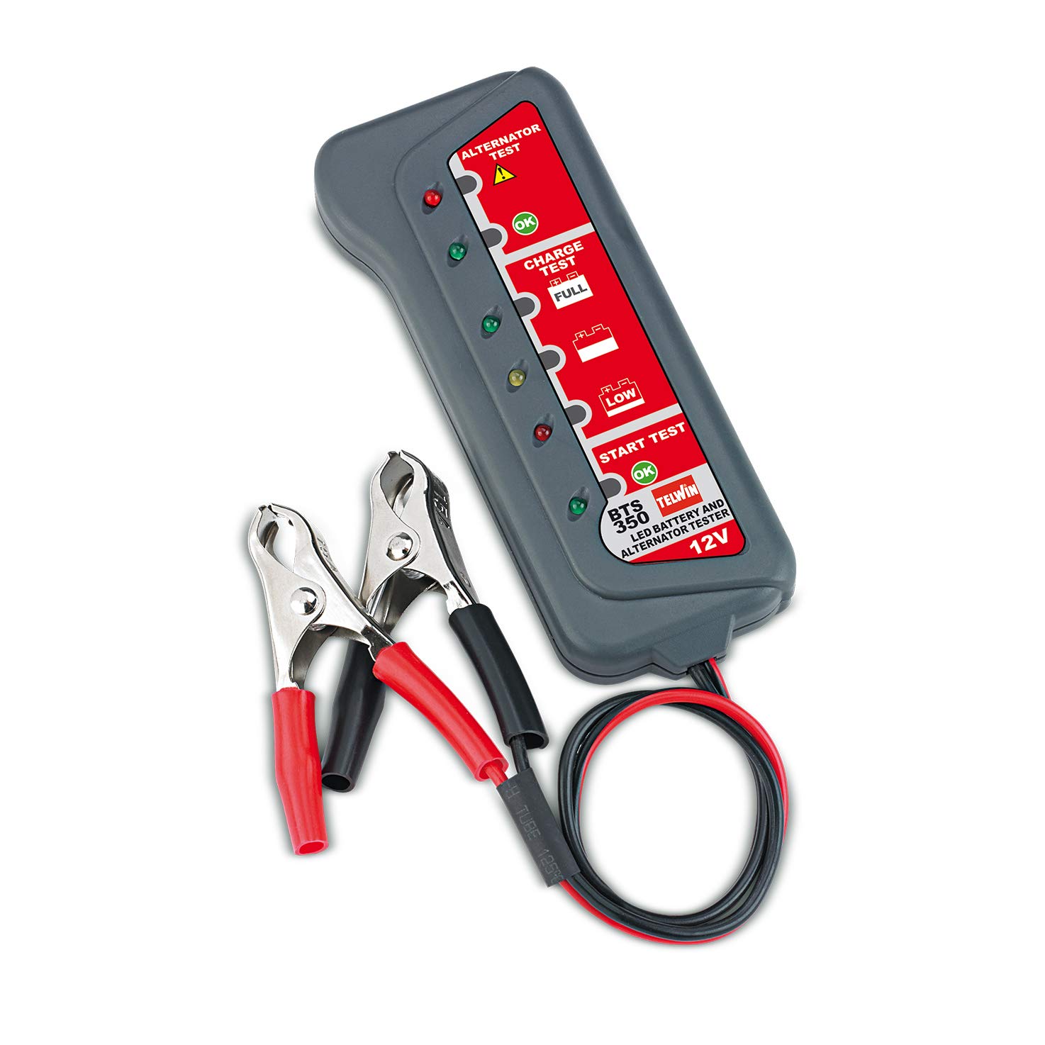 Telwin 802783 BTS350 Batterietester und Lichtmaschine A LED, Rot, Grau Telwin 802783 BTS350 Batterietester und Lichtmaschine A LED, Rot, Grau von Telwin