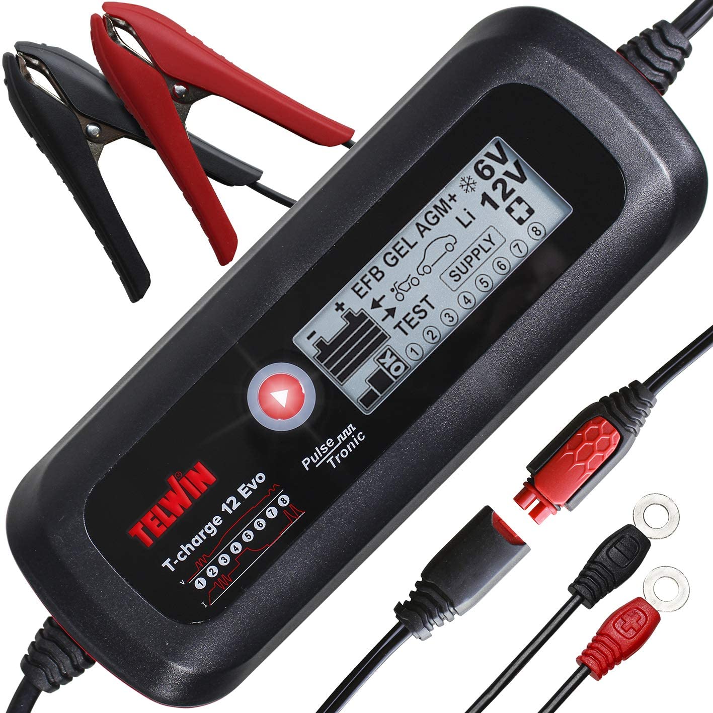 Telwin 807578 multifunktionelles Batterielade-, Erhaltungslade- und Testgerät, 4A EVO Telwin 807578 multifunktionelles Batterielade-, Erhaltungslade- und Testgerät, 4A EVO von Telwin