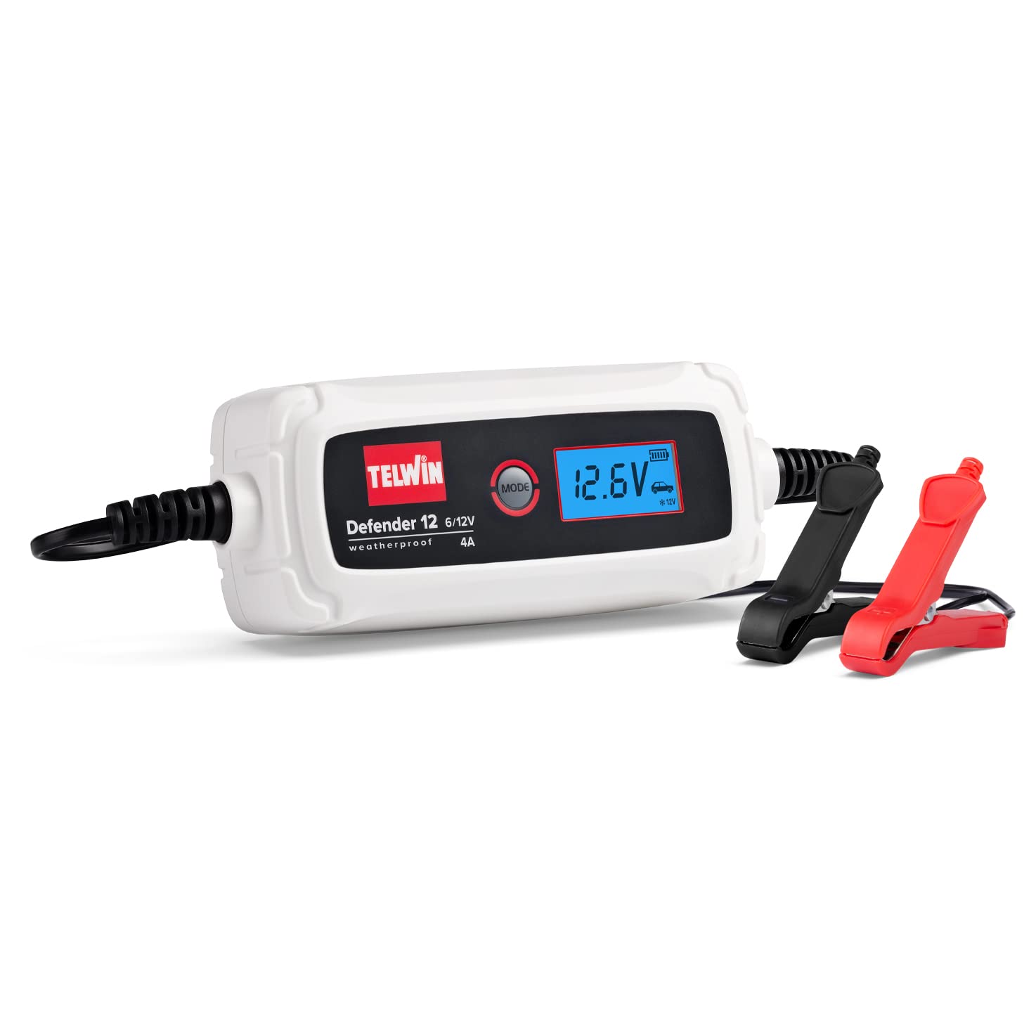 Telwin 807607 Defender 12 Elektronisches Batterielade- und Erhaltungsladegerät für 6/12-V-Batterien, LCD-Display Telwin 807607 Defender 12 Elektronisches Batterielade- und Erhaltungsladegerät für 6/12-V-Batterien, LCD-Display von Telwin