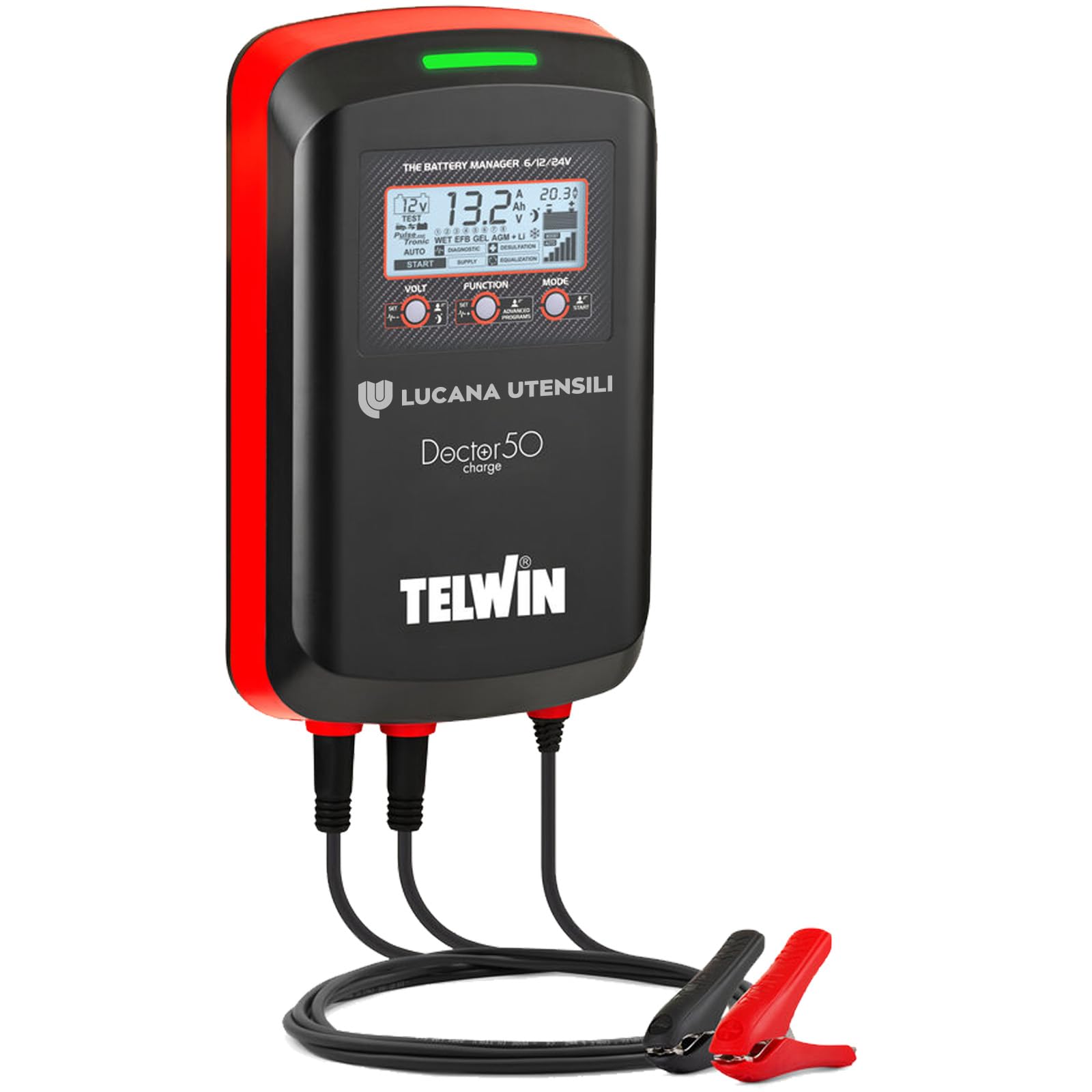 Telwin Doctor Charge 50 230V 61224V elektronisches Multifunktions-Ladegerät - 807613 von Telwin