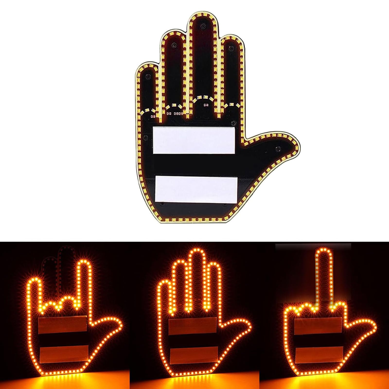 Led Hand Fingerlicht Gesten Licht mit Fernbedienung Cooles lustiges für Männer Frauen von Tenatu