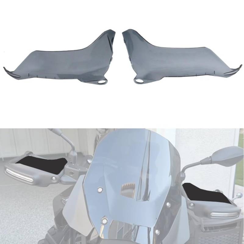 Motorrad Handschützer Handschild Protektor Handschutz Protektor Zubehör für BMW R 1300GS R1300 GS R 1300 GS R1300GS r1300gs 2023 2024 Motorrad Lenker Windabweiser (Grau) von Tenlang