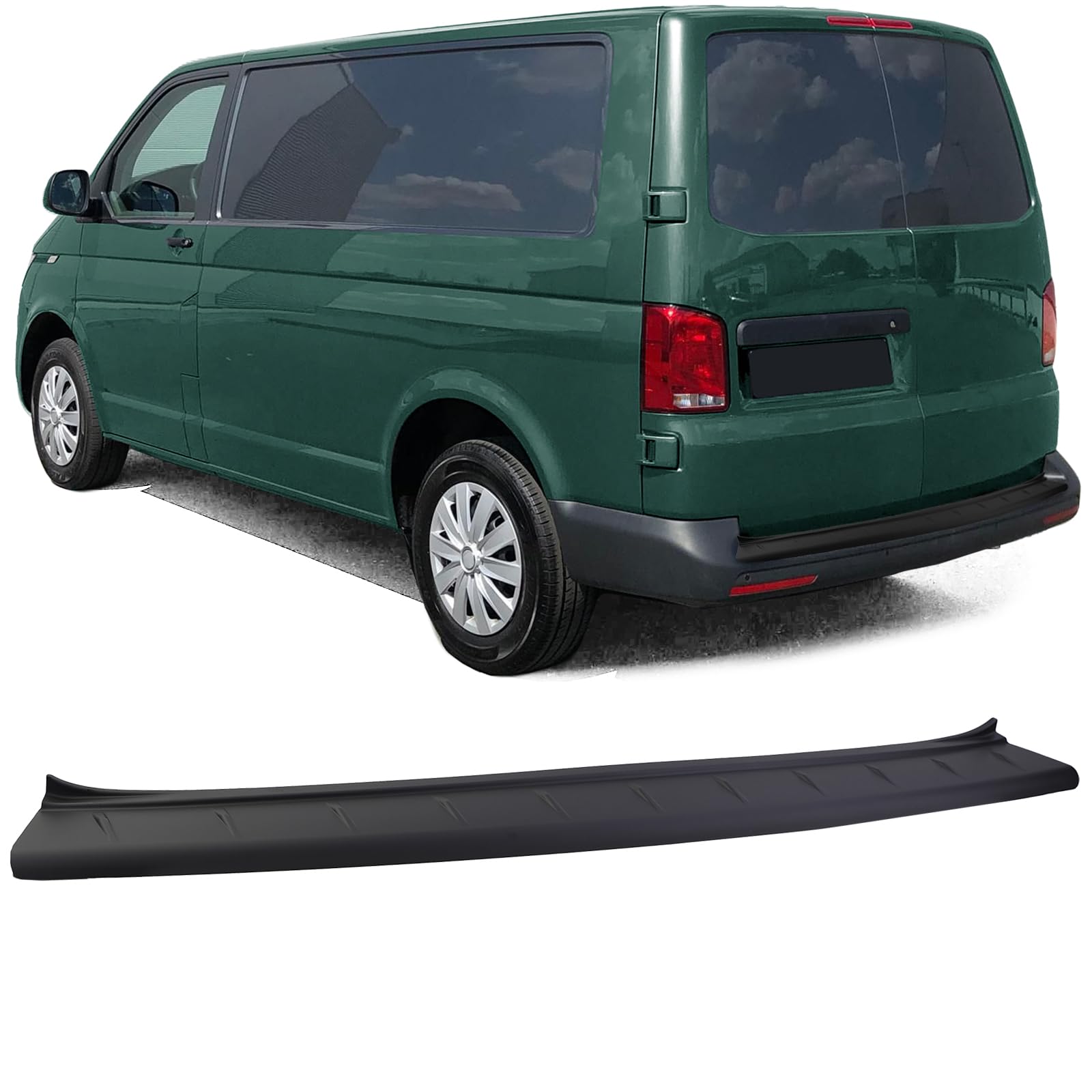 ABS Ladekantenschutz Stoßstange Schwarz für VW Bus T5 T6 mit Doppeltür ABS Ladekantenschutz Stoßstange Schwarz für VW Bus T5 T6 mit Doppeltür von Tenzo-R