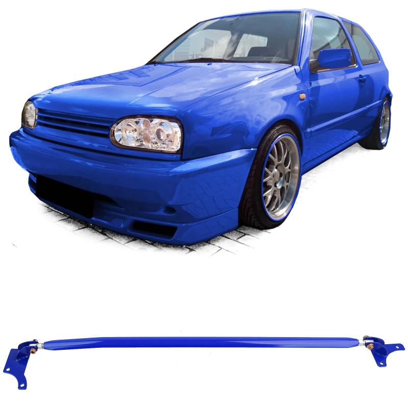 Alu Domstrebe Blau verstellbar für VW Golf 4 + Bora 97-03 von Tenzo-R