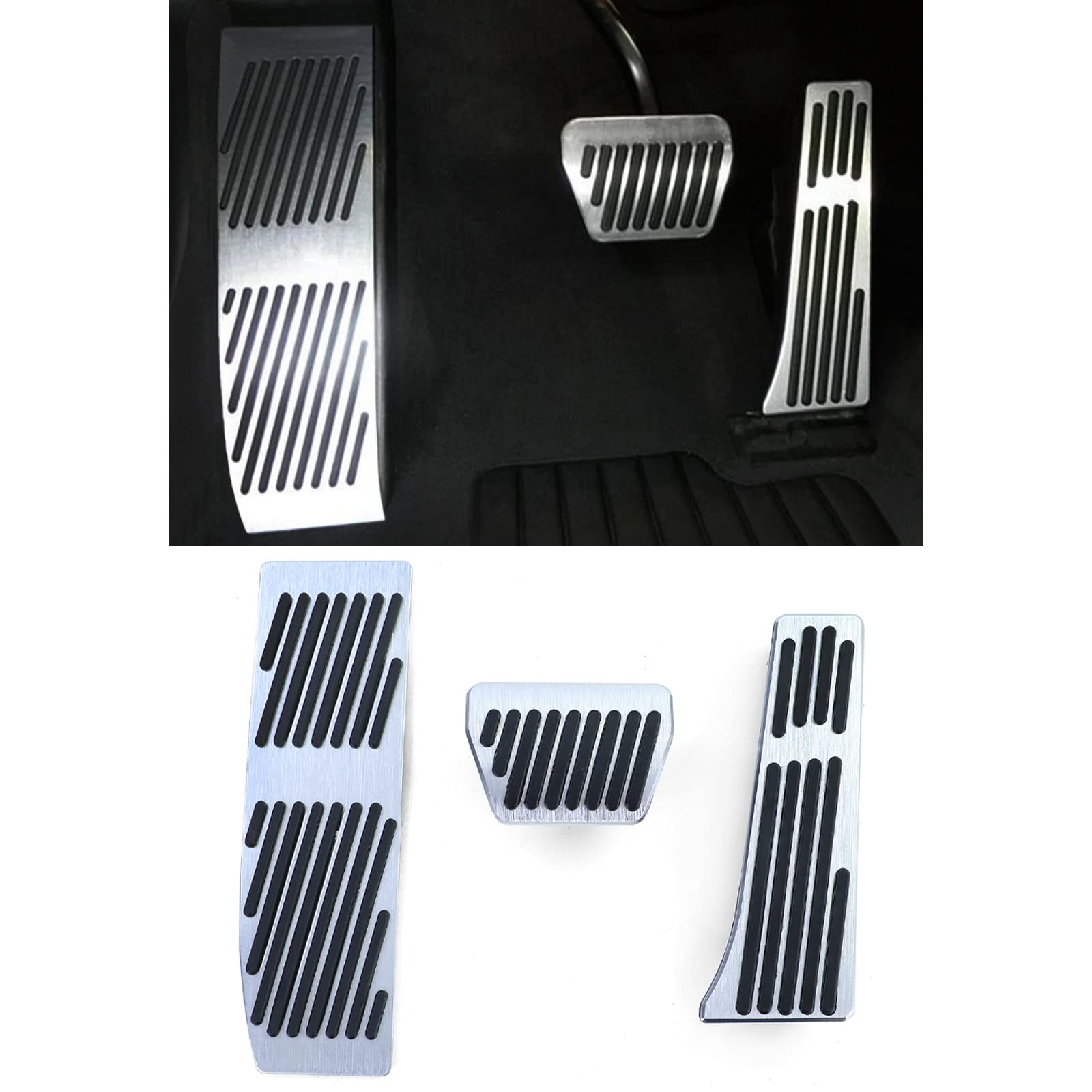 Alu Performance Pedalen Set passend für BMW X1 E84 Automatik 09-15 von Tenzo-R